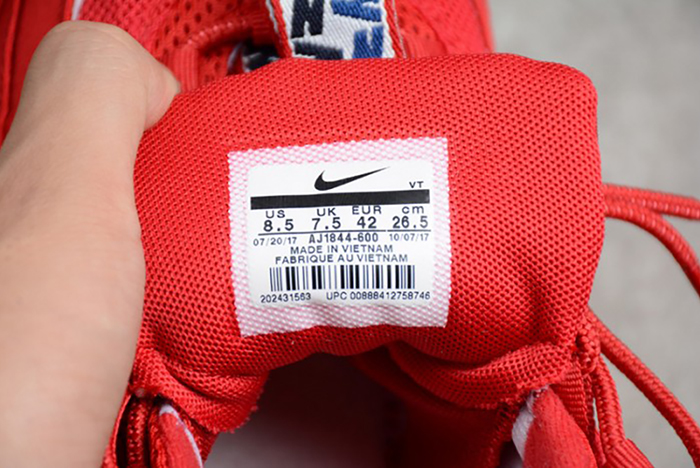 Nike mens AIR MAX 95 TT "PULL TAB"  gym red/ sail-gym-blue AJ1844-600