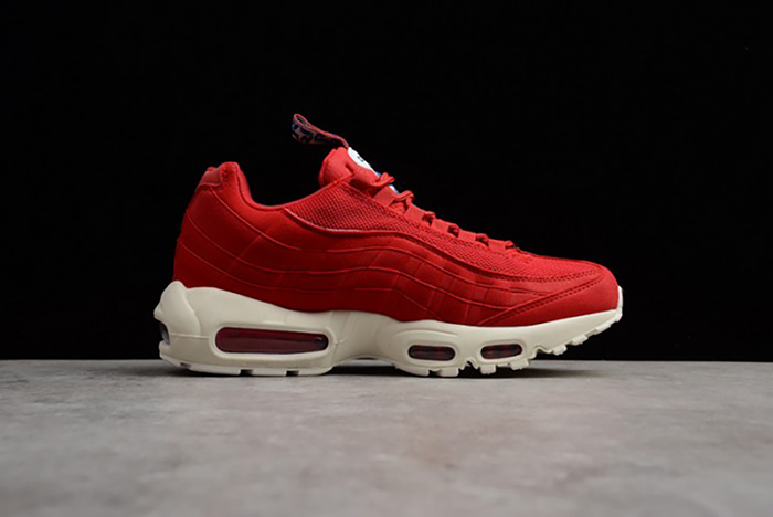 Nike mens AIR MAX 95 TT "PULL TAB"  gym red/ sail-gym-blue AJ1844-600