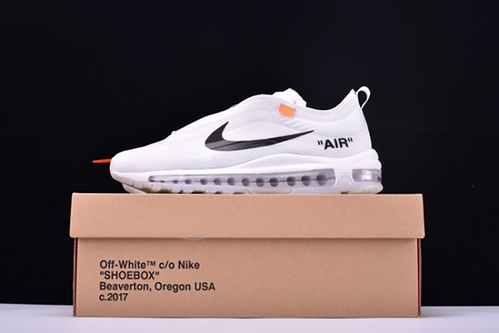 Off White X Air Max 97 The Ten White Cone Ice Blue AJ4585-100
