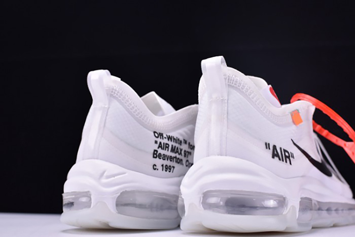 Off White X Air Max 97 The Ten White Cone Ice Blue AJ4585-100