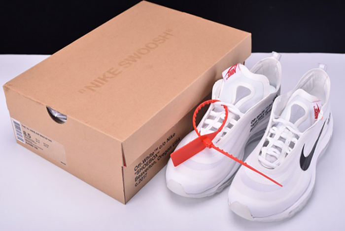 Off White X Air Max 97 The Ten White Cone Ice Blue AJ4585-100