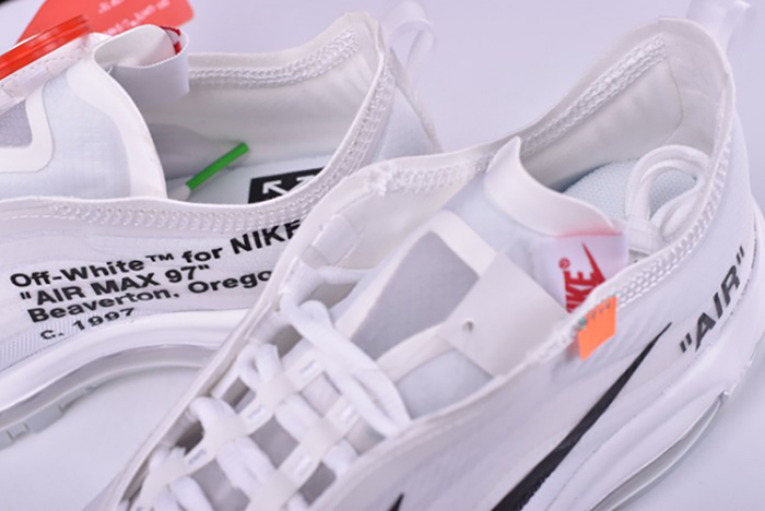 Off White X Air Max 97 The Ten White Cone Ice Blue AJ4585-100