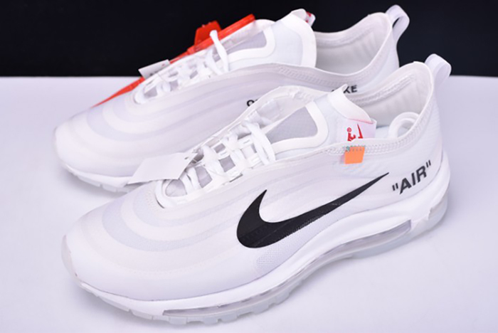 Off White X Air Max 97 The Ten White Cone Ice Blue AJ4585-100