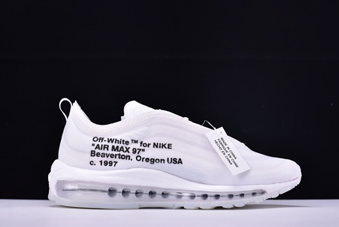 Off White X Air Max 97 The Ten White Cone Ice Blue AJ4585-100