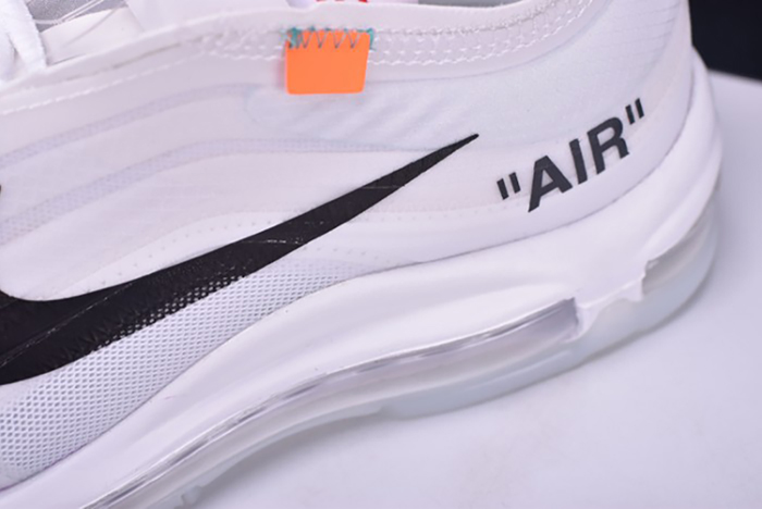Off White X Air Max 97 The Ten White Cone Ice Blue AJ4585-100
