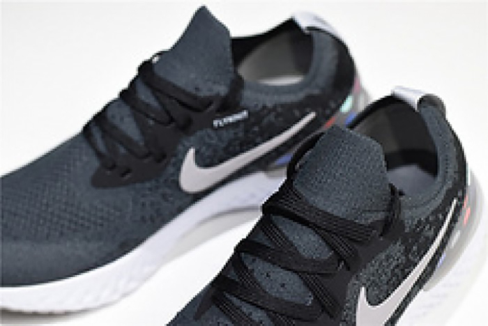 nike epic REACT FLYKNIT  Black and grey dots point noirs ET gris AJ7283 996