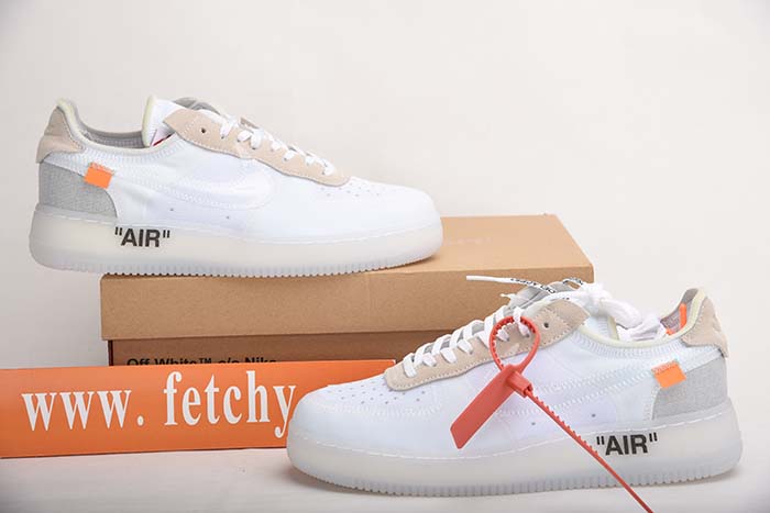 NIKE AIR FORCE 1 LOW OFF-WHITE All White AO4606-100