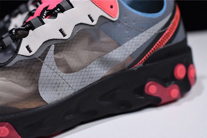 Nike React Element 87 Blue Chill Solar Red AQ1090-006