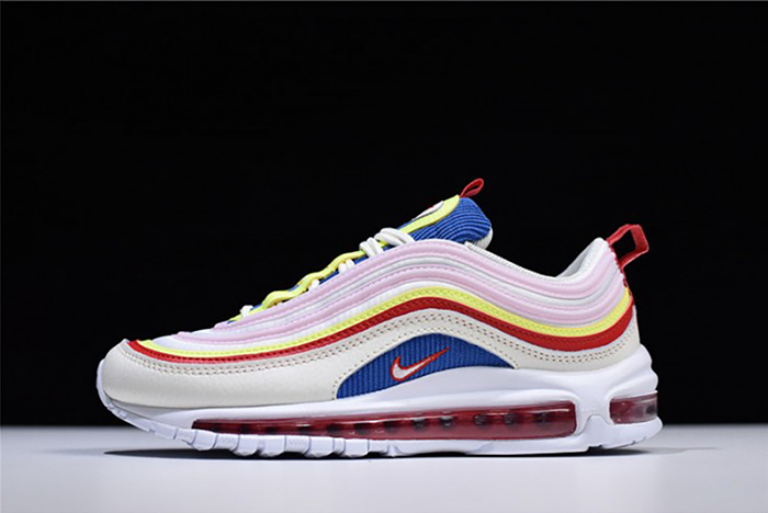 Nike Air Max 97 SE &quotCorduroy" Sail/Volt Glow/Arctic Pink womens AQ4137-101