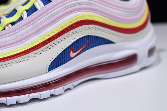 Nike Air Max 97 SE "Corduroy" Sail/Volt Glow/Arctic Pink womens AQ4137-101
