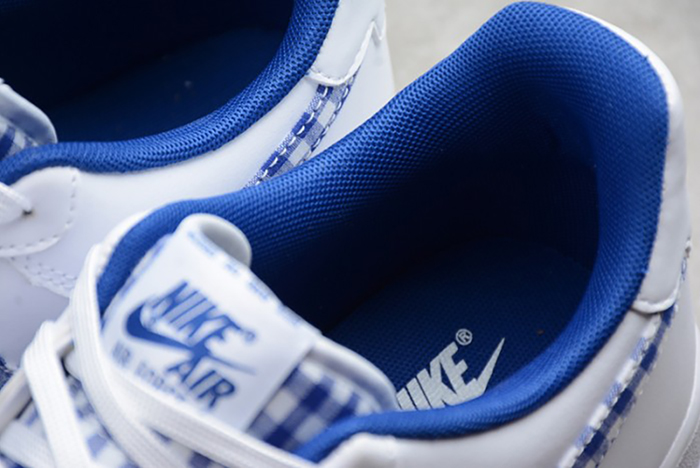 Nike Air Force 1 QS "Gingham Pack" White/Indigo Force AV6232-100